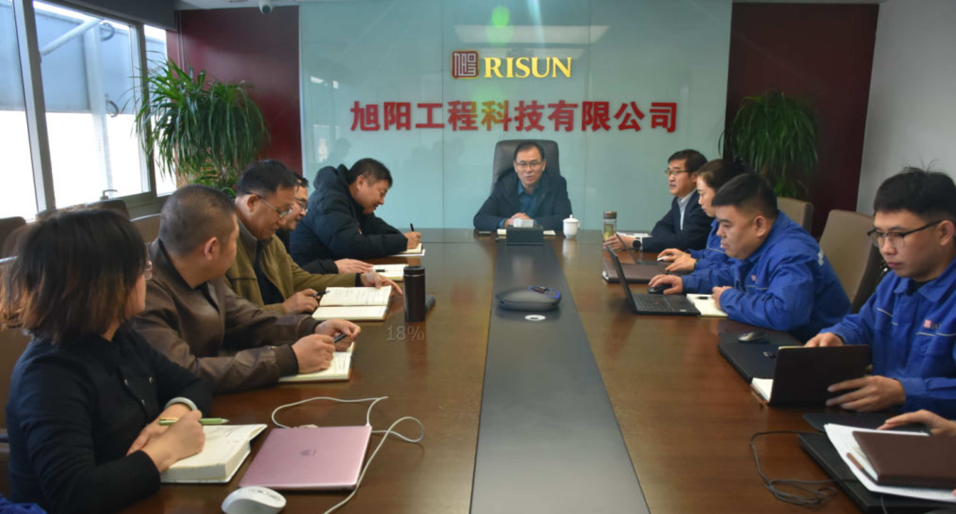 集团执行总裁李庆华到工程科技现场办公